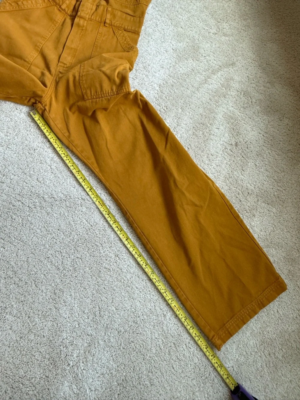 Big Bud Press shortsleeved jumpsuit mustard yellow sz M - Picture 6 of 11